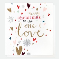 Merry Christmas To The One I Love Card By Caroline Gardner